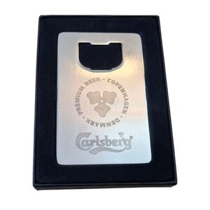 NEW Collectible Carlsberg Silver Bottle Opener